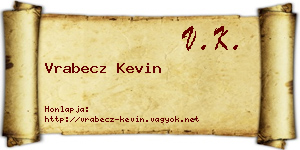 Vrabecz Kevin névjegykártya